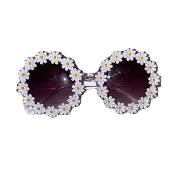 A.J. Morgan Daisy Mae Crystal Flowers Sunglasses Summer Spring - Picture 2 of 7